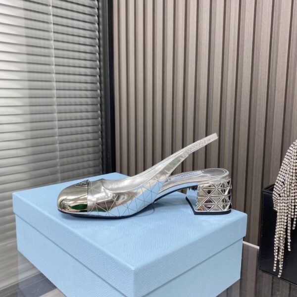 Prada Prada - Color Block With Rear Bridle Block Silver For Women PRD
