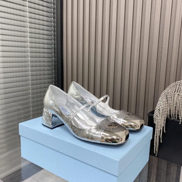 Prada Prada - Color Block With Rear Bridle Block Silver For Women PRD