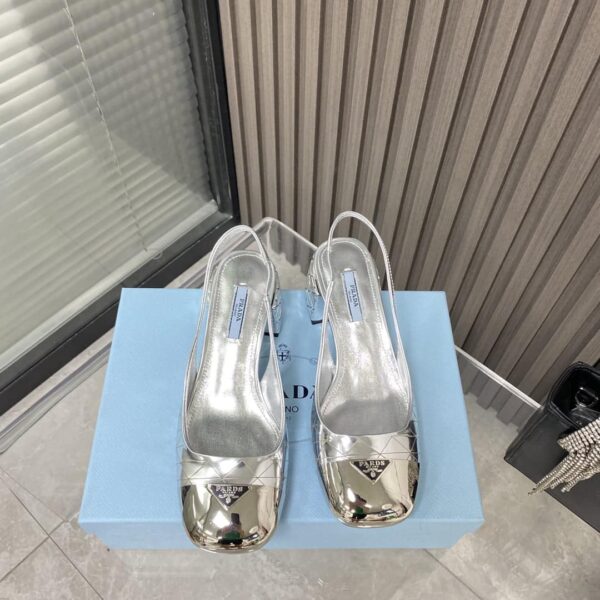Prada Prada - Color Block With Rear Bridle Block Silver For Women PRD