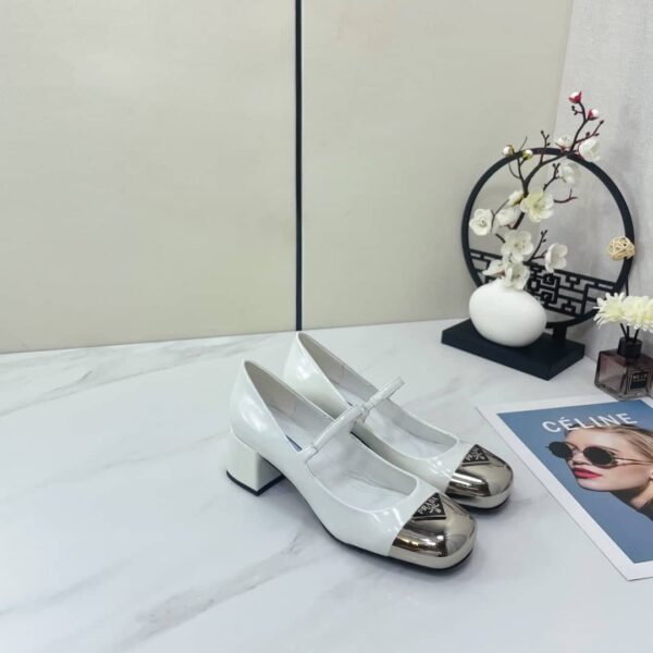 Prada Prada - Color Block With Rear Bridle Block White For Women PRD