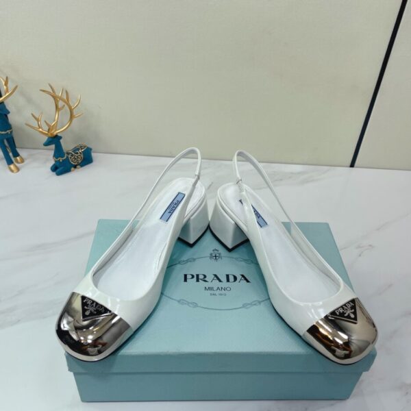 Prada Prada - Color Block With Rear Bridle Block White For Women PRD