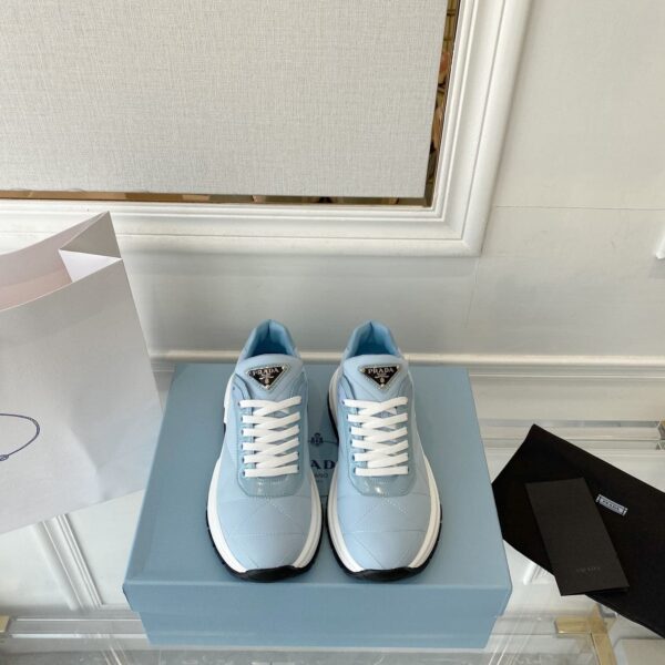 Prada Prax 01 Nylon Sneakers Blue For Women PRD 