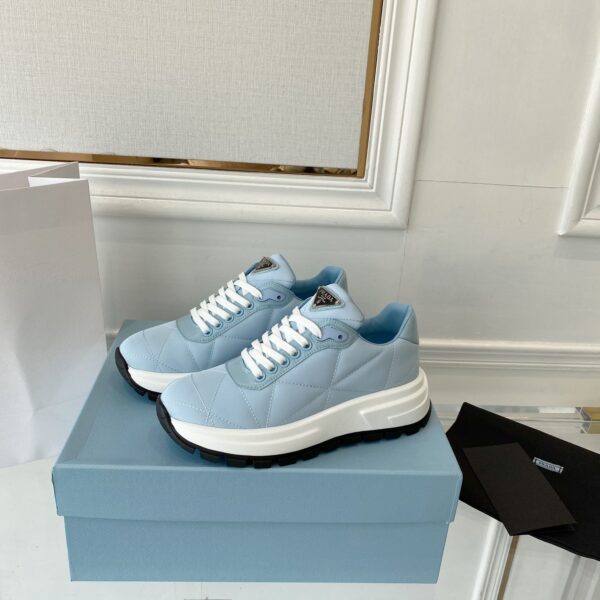 Prada Prax 01 Nylon Sneakers Blue For Women PRD 