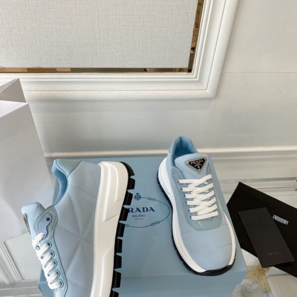 Prada Prax 01 Nylon Sneakers Blue For Women PRD 