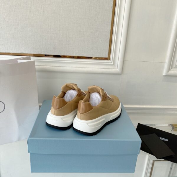 Prada Prax 01 Nylon Sneakers Brown For Women PRD 
