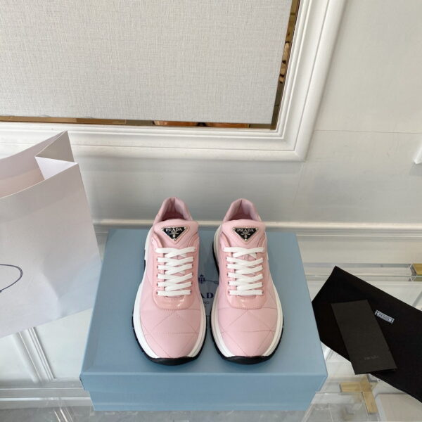 Prada Prax 01 Nylon Sneakers Pink For Women PRD 