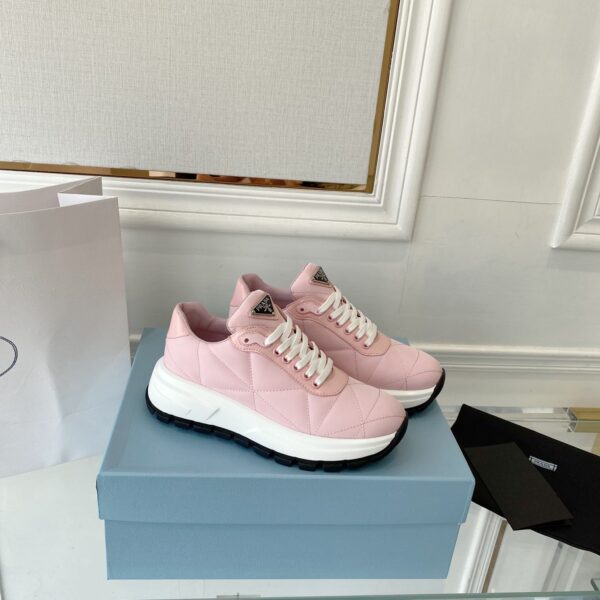 Prada Prax 01 Nylon Sneakers Pink For Women PRD 