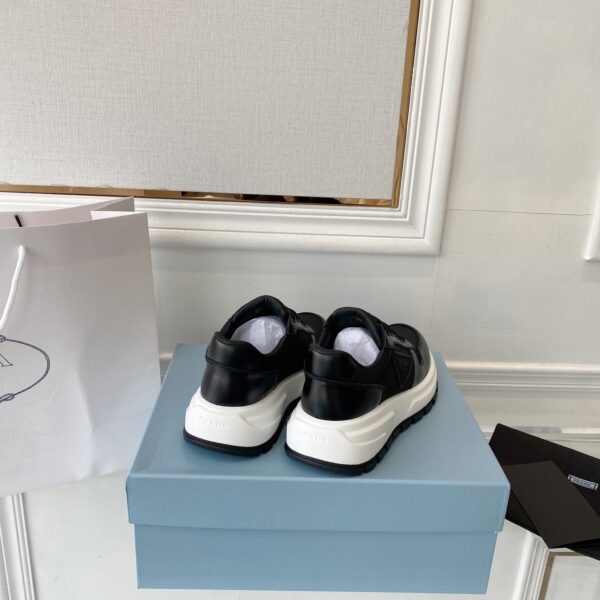 Prada Prax 01 Re-Nylon And Brushed Sneakers Black For Women 1.8in/45mm PRD 1E804M 3LKI F0632