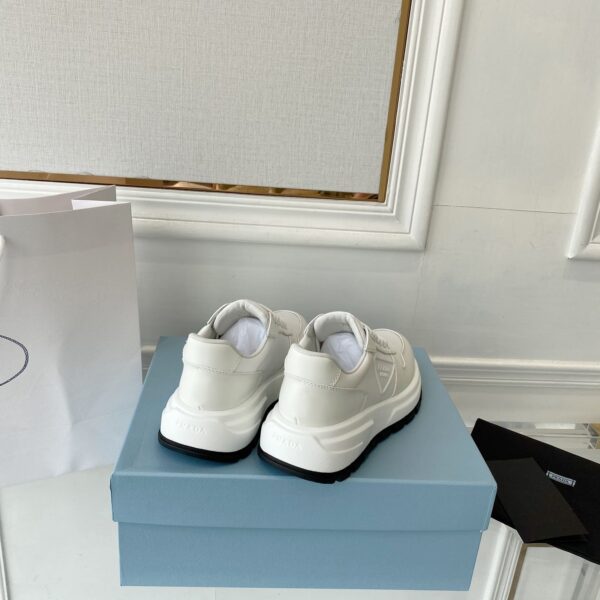 Prada Prax 01 Re-Nylon And Brushed Sneakers White For Women 1.8in/45mm PRD 2EE369_3LF5_F0009_F_G000