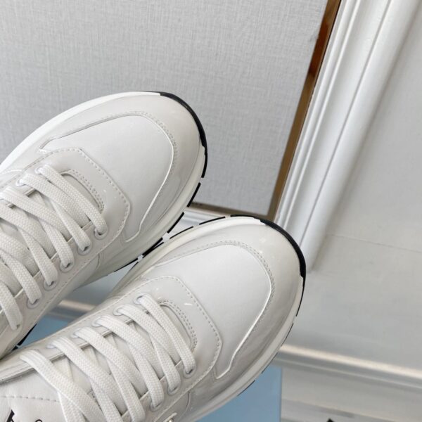 Prada Prax 01 Re-Nylon And Brushed Sneakers White For Women 1.8in/45mm PRD 2EE369_3LF5_F0009_F_G000