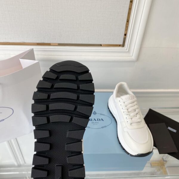 Prada Prax 01 Re-Nylon And Brushed Sneakers White For Women 1.8in/45mm PRD 2EE369_3LF5_F0009_F_G000