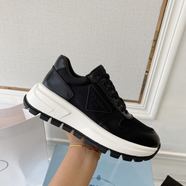Prada Prax 01 Re-Nylon Gabardine Sneakers Black For Women 1.8in/45mm PRD 1E499M_1YFL_F0002_F_045