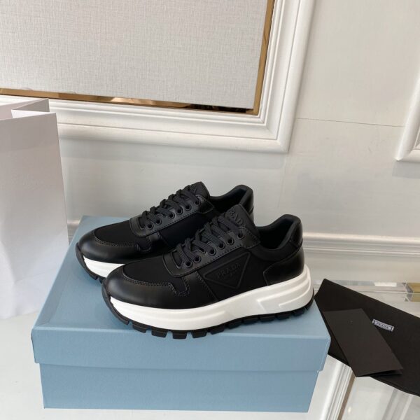 Prada Prax 01 Re-Nylon Gabardine Sneakers Black For Women 1.8in/45mm PRD 1E499M_1YFL_F0002_F_045