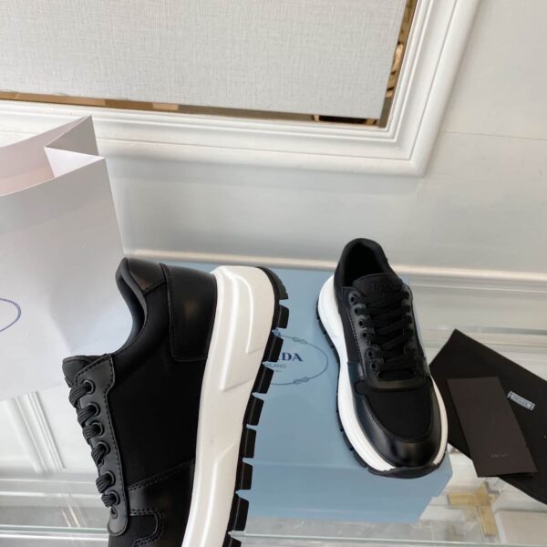 Prada Prax 01 Re-Nylon Gabardine Sneakers Black For Women 1.8in/45mm PRD 1E499M_1YFL_F0002_F_045