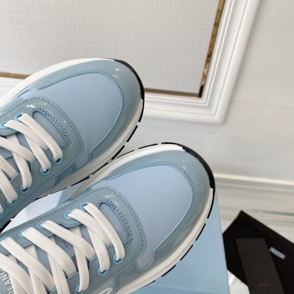 Prada Prax 01 Re-Nylon Gabardine Sneakers Blue For Women 1.8in/45mm PRD 