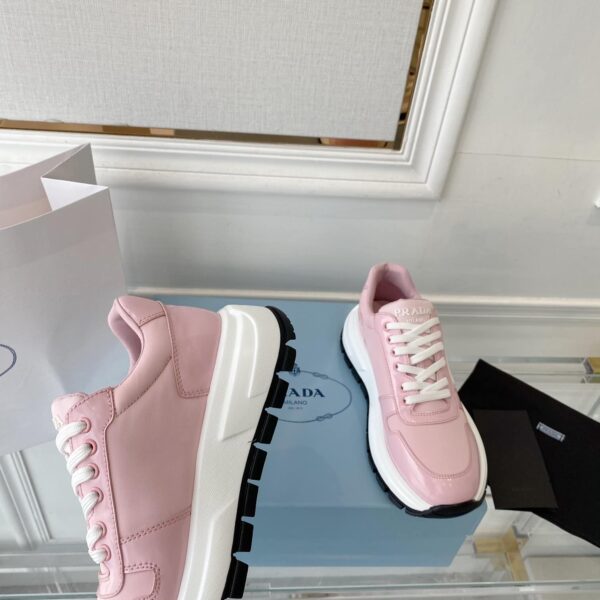 Prada Prax 01 Re-Nylon Gabardine Sneakers Pink For Women 1.8in/45mm PRD 