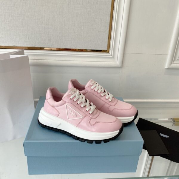 Prada Prax 01 Re-Nylon Gabardine Sneakers Pink For Women 1.8in/45mm PRD 