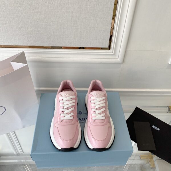 Prada Prax 01 Re-Nylon Gabardine Sneakers Pink For Women 1.8in/45mm PRD 