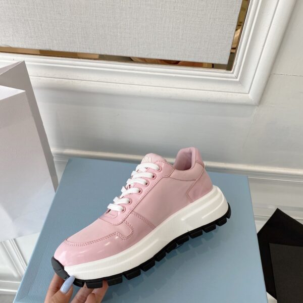 Prada Prax 01 Re-Nylon Gabardine Sneakers Pink For Women 1.8in/45mm PRD 