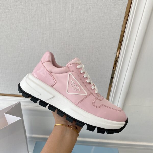 Prada Prax 01 Re-Nylon Gabardine Sneakers Pink For Women 1.8in/45mm PRD 