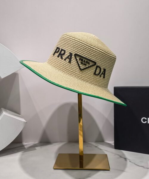 Prada Raffia Hat Brown Prada Hat