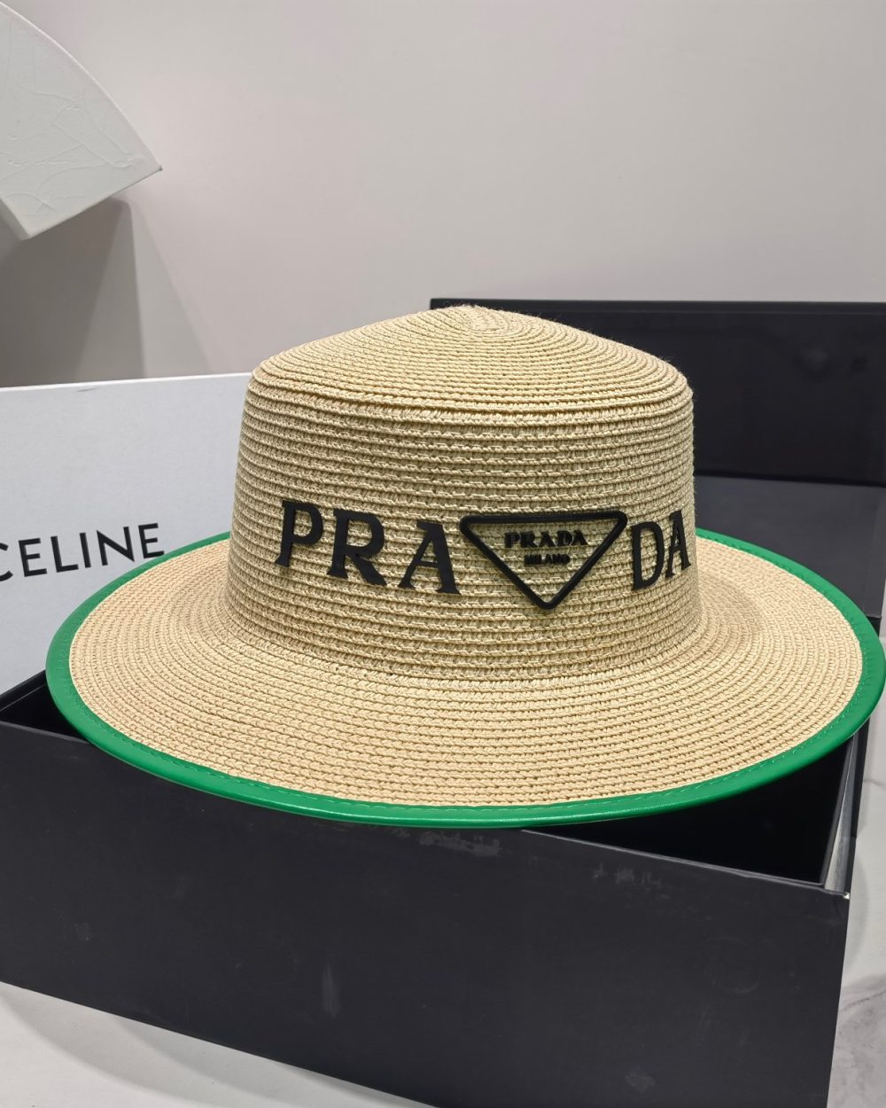 Prada Raffia Hat Brown Prada Hat