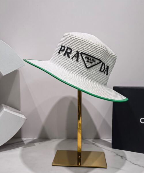 Prada Raffia Hat White Prada Hat
