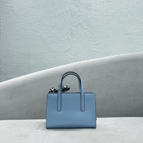 Prada Re-Edition 1995 Brushed Mini Handbag Blue For Women, Women's Bags 8.6in/22cm