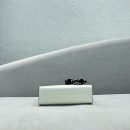 Prada Re-Edition 1995 Brushed Mini Handbag White For Women, Women's Bags 8.6in/22cm