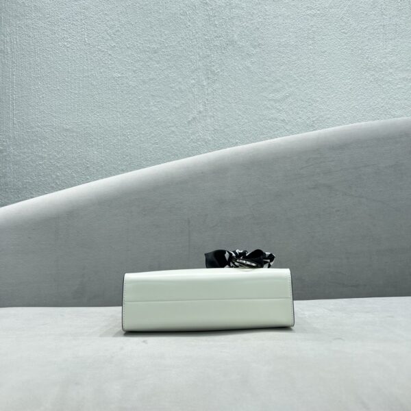 Prada Re-Edition 1995 Brushed Mini Handbag White For Women, Women's Bags 8.6in/22cm