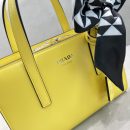 Prada Re-Edition 1995 Brushed Mini Handbag Yellow For Women, Women's Bags 8.6in/22cm