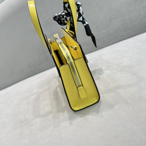 Prada Re-Edition 1995 Brushed Mini Handbag Yellow For Women, Women's Bags 8.6in/22cm