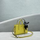 Prada Re-Edition 1995 Brushed Mini Handbag Yellow For Women, Women's Bags 8.6in/22cm