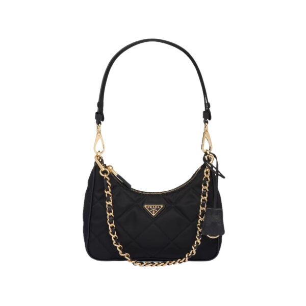 Prada Re-Edition 1995 Chaîne Re-Nylon Mini-Bag Black For Women 1BC204_2AOS_F0002_V_QOO- 22 Cm/ 8.6 Inches