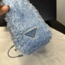 Prada Re-Edition 2000 Terry Mini-Bag Blue For Women, Women's Bags 8.6in/22cm 1NE515_2DXO_F0D4O