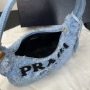 Prada Re-Edition 2000 Terry Mini-Bag Blue For Women, Women's Bags 8.6in/22cm 1NE515_2DXO_F0D4O