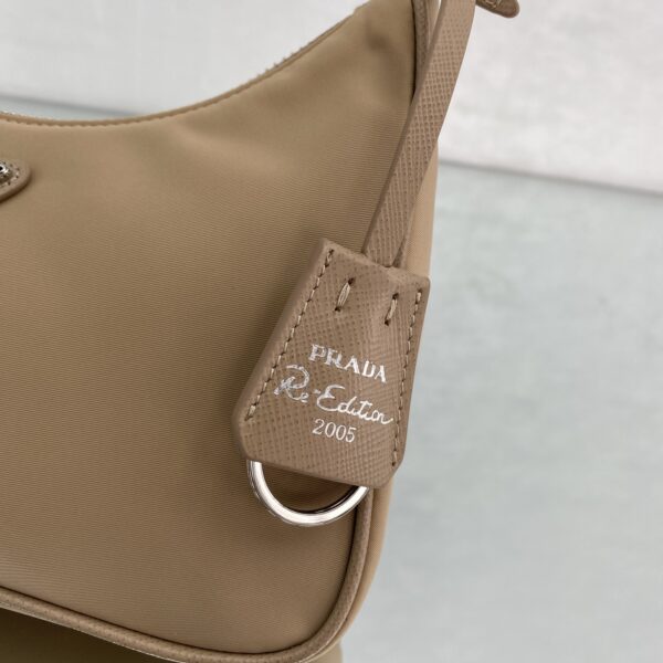 Prada Re-Edition 2005 Re-Nylon Mini Bag Beige For Women, Women's Bags 8.6in/22cm