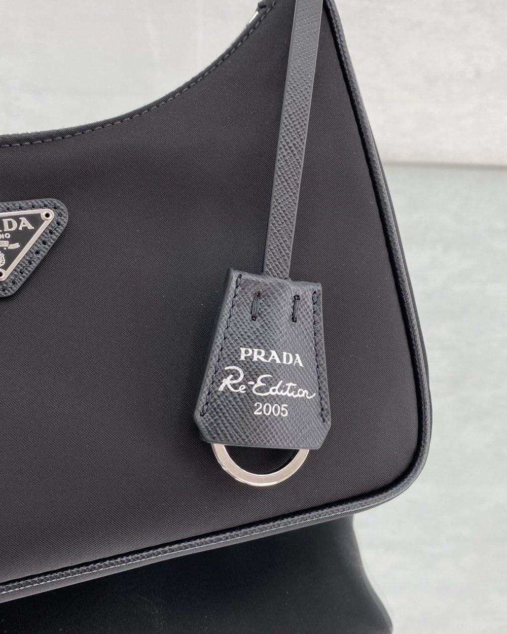Prada Re-Edition 2005 Re-Nylon Mini Bag Black For Women, Women's Bags 8.6in/22cm