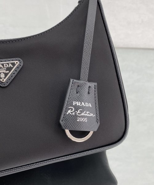 Prada Re-Edition 2005 Re-Nylon Mini Bag Black For Women, Women's Bags 8.6in/22cm