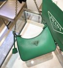 Prada Re-Edition 2005 Re-Nylon Mini Bag Green For Women, Women's Bags 8.6in/22cm