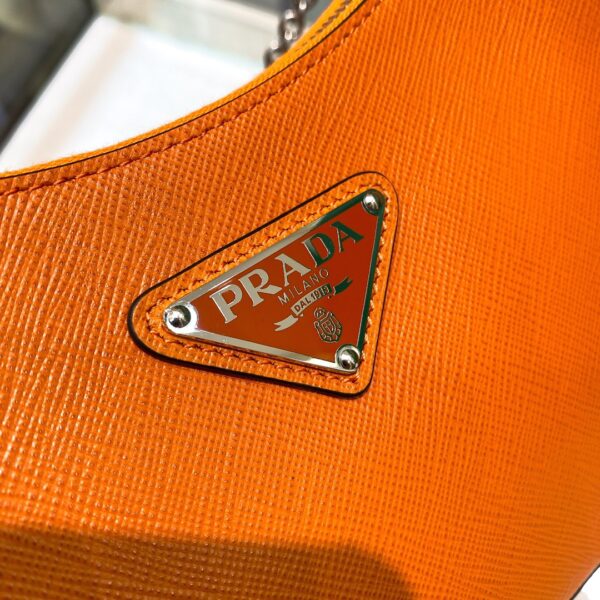 Prada Re-Edition 2005 Re-Nylon Mini Bag Orange For Women, Women's Bags 8.6in/22cm