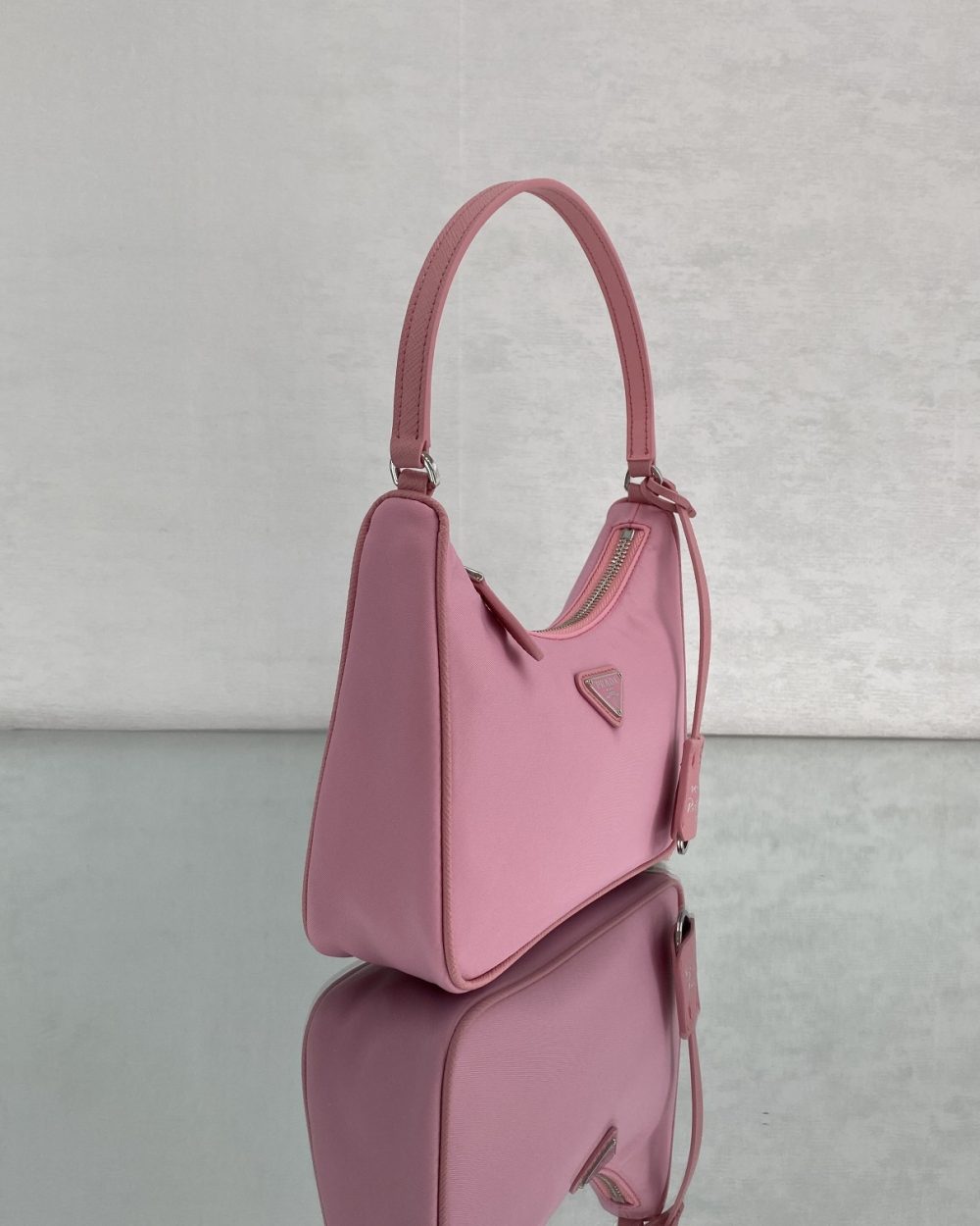 Prada Re-Edition 2005 Re-Nylon Mini Bag Pink For Women, Women's Bags 8.6in/22cm