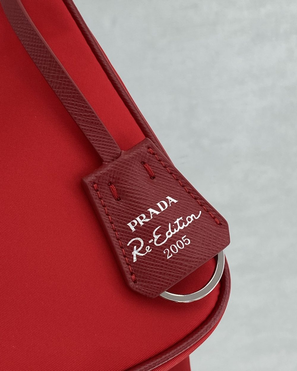 Prada Re-Edition 2005 Re-Nylon Mini Bag Red For Women, Women's Bags 8.6in/22cm