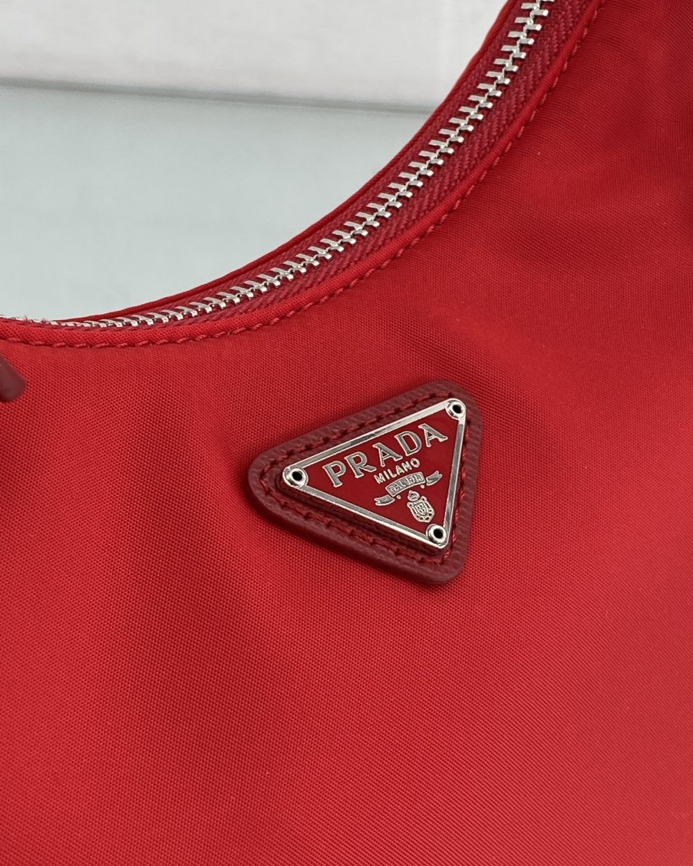 Prada Re-Edition 2005 Re-Nylon Mini Bag Red For Women, Women's Bags 8.6in/22cm