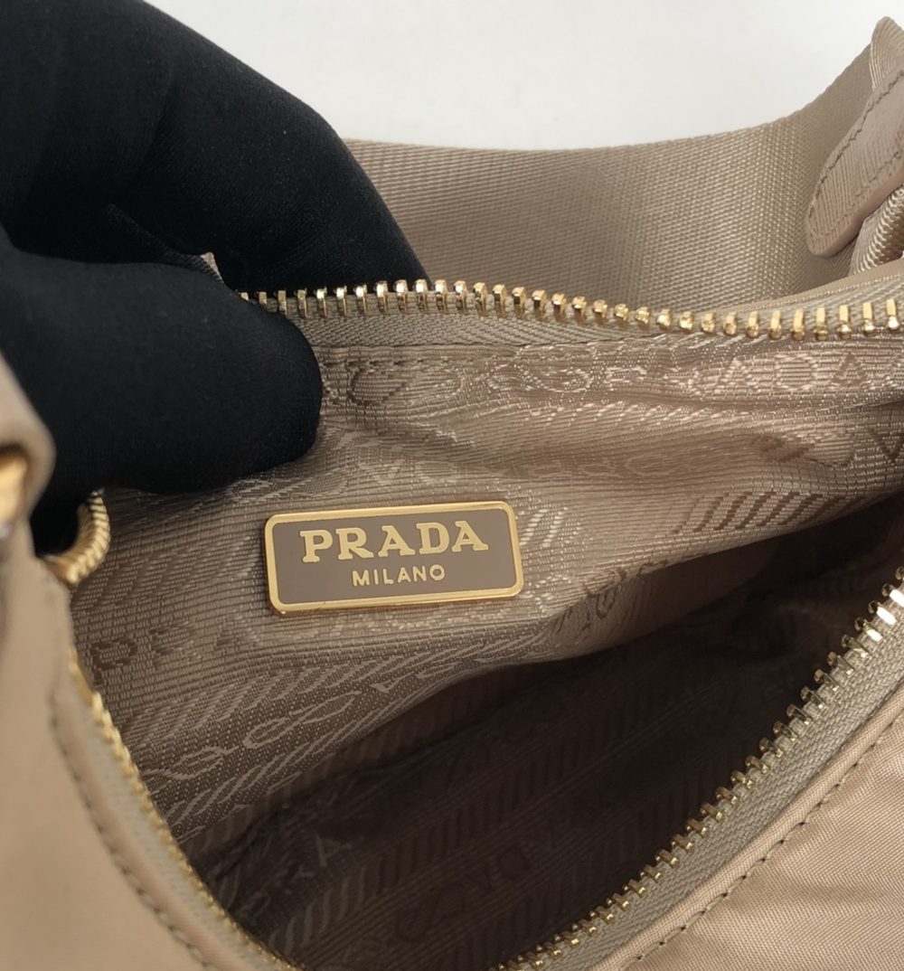 Prada Re-Edition 2005 Saffiano Bag Beige For Women, Women's Bags 8.6in/22cm 1BH204_NZV_F0MUH_V_V2M