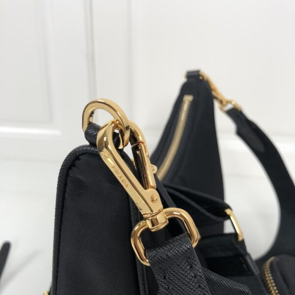 Prada Re-Edition 2005 Saffiano Bag Black For Women, Women's Bags 8.6in/22cm 1BH204_NZV_F0632_V_V2M