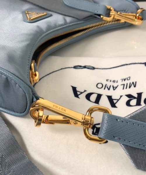 Prada Re-Edition 2005 Saffiano Bag Blue For Women, Women's Bags 8.6in/22cm 1BH204_NZV_F0ETB_V_V2M