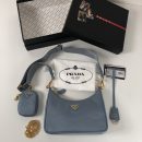 Prada Re-Edition 2005 Saffiano Bag Blue For Women, Women's Bags 8.6in/22cm 1BH204_NZV_F0ETB_V_V2M