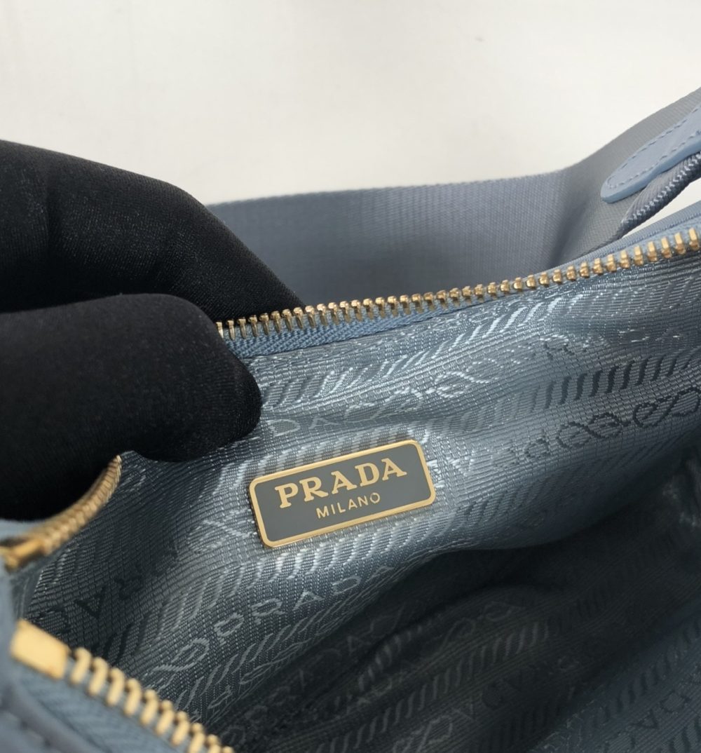 Prada Re-Edition 2005 Saffiano Bag Blue For Women, Women's Bags 8.6in/22cm 1BH204_NZV_F0ETB_V_V2M