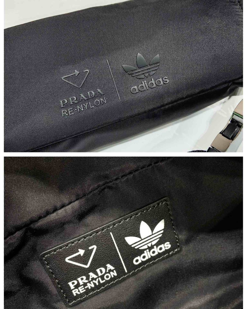 Prada Re-Nylon And Saffiano Belt Bag Black For Women, Women's Bags 10.2in/26cm 2VL034_1WQ8_F0002_V_ADS